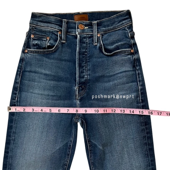 MOTHER Tripper Ankle Fray Change Is In The Air High Waisted Rise Hustler Crop 23 - Picture 9 of 14